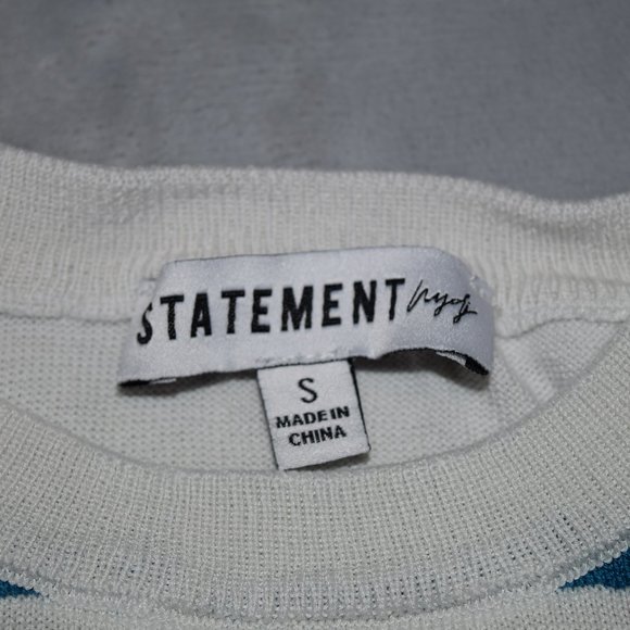 NYDJ Striped Silk-Cotton Blend Sweater S - Picture 5 of 6